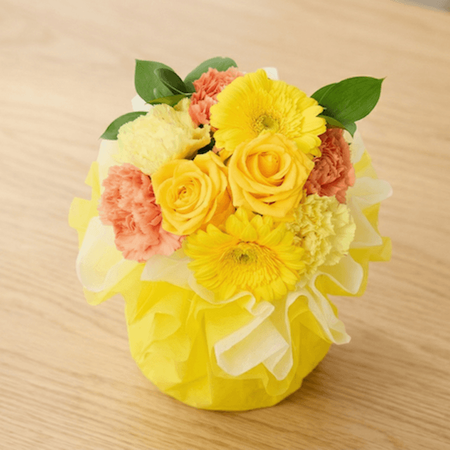 そのまま飾れるブーケ(イエロー)