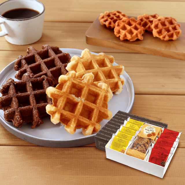 ワッフルラスク入りギフトセット（プレーン・ココア・ワッフルラスク）