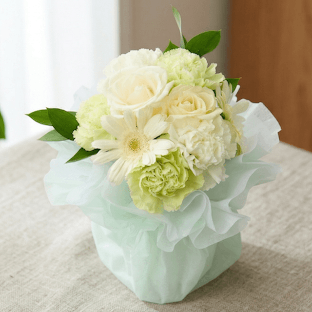 そのまま飾れるブーケ(ホワイト)