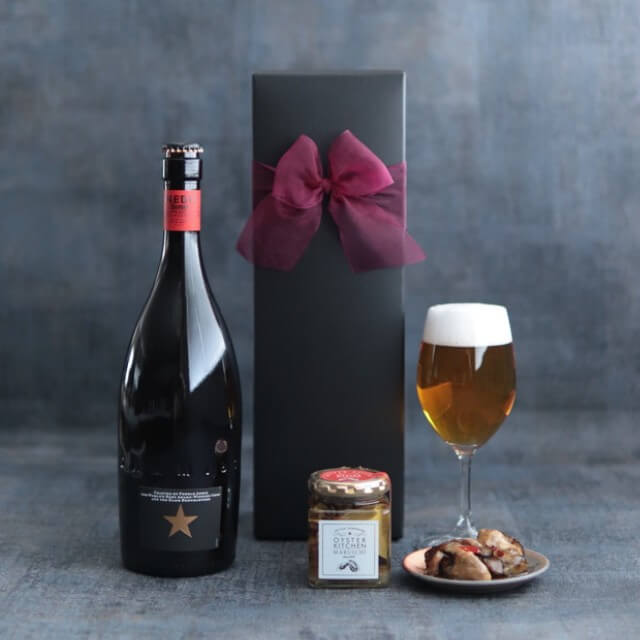 ムビール イネディット1本 牡蠣のオイル漬け リボン化粧箱