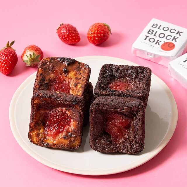 バスクチーズケーキ（国産いちごとショコラストロベリー） 8個入り【BLOCK BLOCK TOKYO】