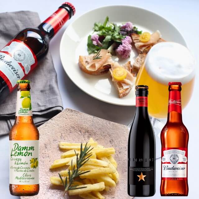 ビール 3本 おつまみ ギフト ローズマリー国産ポテト バドワイザー イネディット ダムレモン 330 ml
