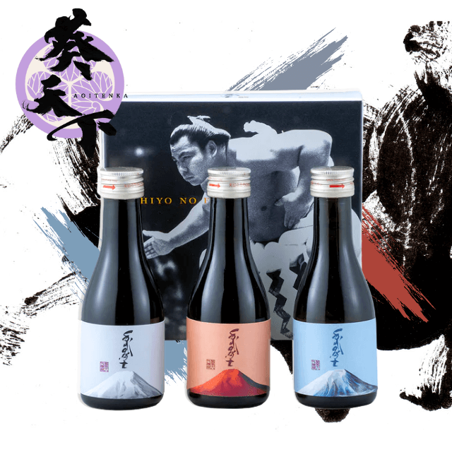 葵天下 純米吟醸180 ml３本セット「白・赤・青富士～千代の富士～」