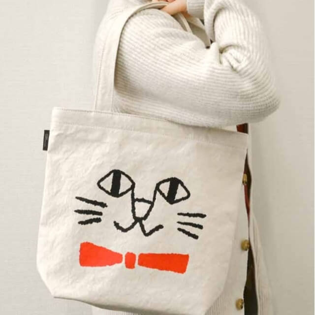 尾道帆布まるにゃん猫トートバッグ