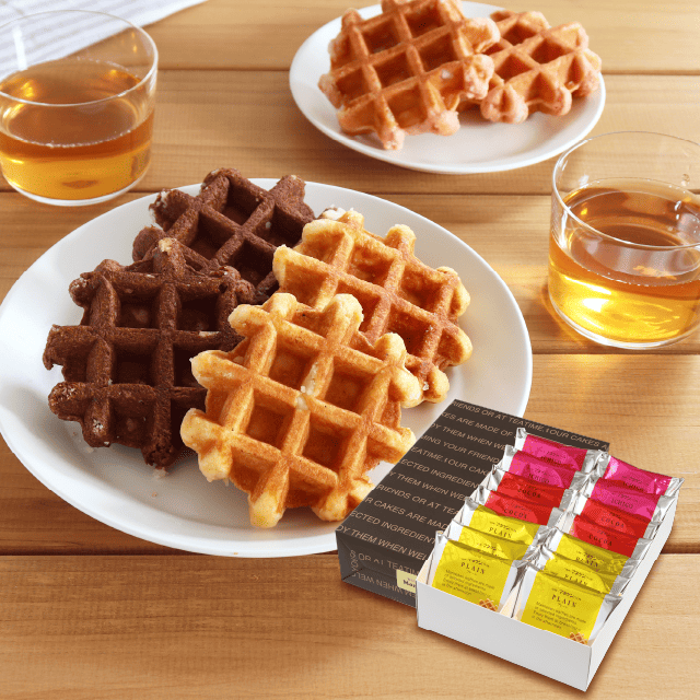 ワッフル 入ギフト(プレーン・ココア・いちご）