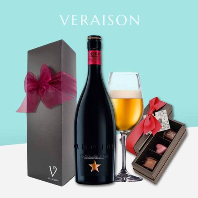 ビール チョコレート ギフト イネディット 750 ml ボンボンショコラ リボンギフト化粧箱