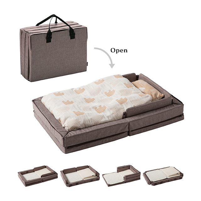 ファルスカ コンパクトベッドFree メランジブラウン