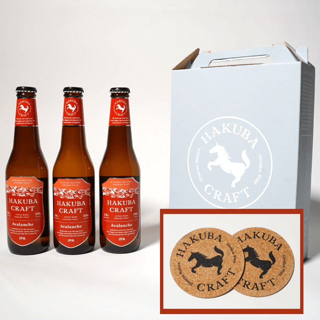 【長野県 白馬】IPA 3本とコースターセット